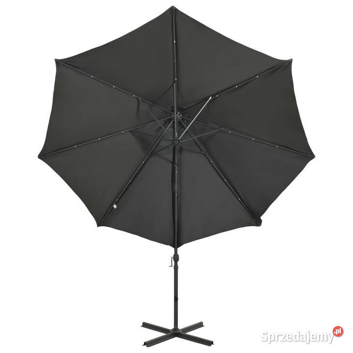 Parasol wiszący z lampkami LED i słupkiem mazowieckie Warszawa sprzedam