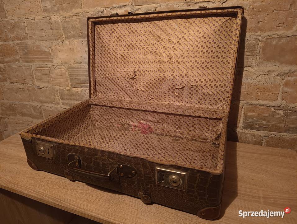 Stara walizka z czasów PRL VINTAGE oryginalny Będzin