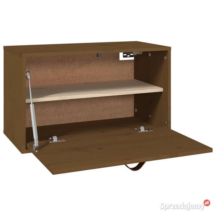 Szafka ścienna miodowy brąz 60x30x35 lite drewno Półki mazowieckie