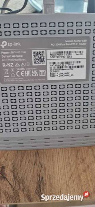 Router TPLink Archer C50 1200Mbs abgnac DualBand