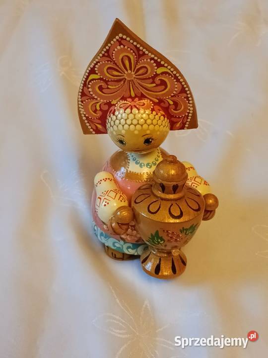 lalka drewniana made in ZSRR Gliwice