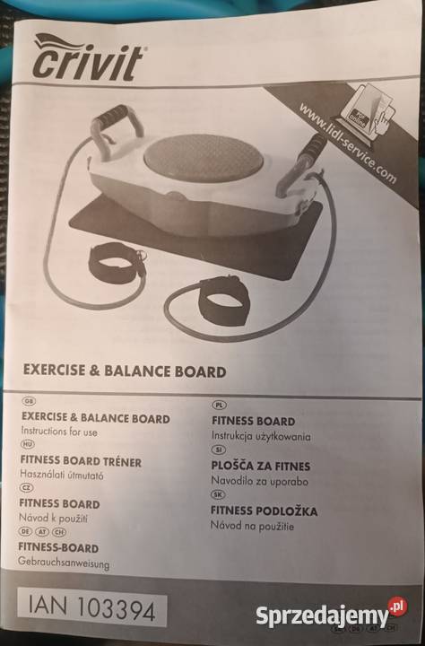 Deska do ćwiczeń Fitness Board Crivit Sport Opoczno