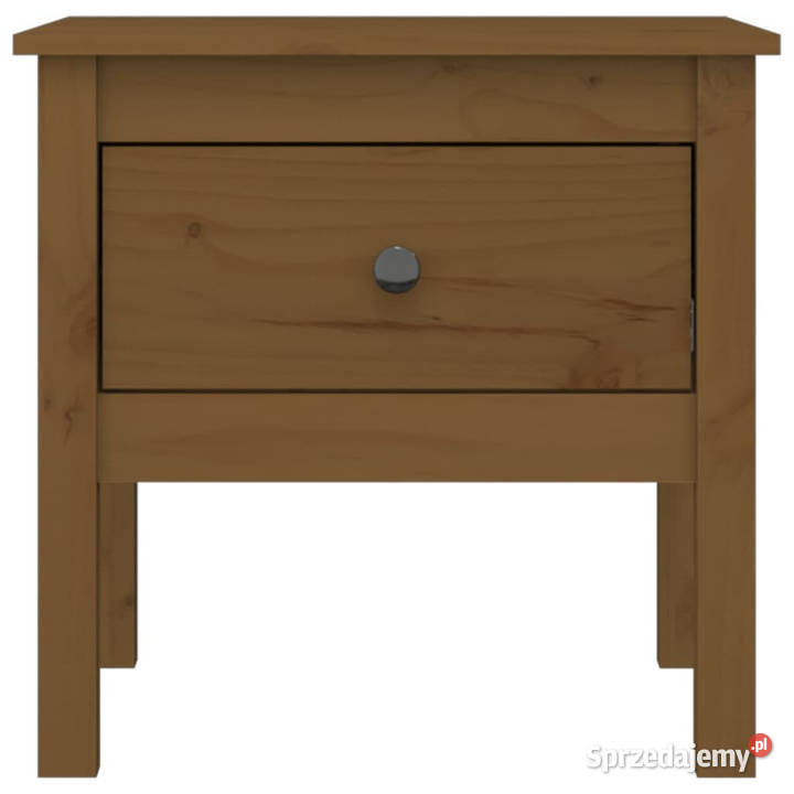 Stoliki boczne 2 miodowy brąz 50x50x49 drewno