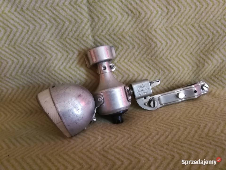 Lampa rowerowa przednia dynamo DDR RUHLA 6V 3W Szczecin
