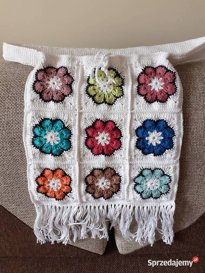 Torba piękna szydełko Na ramię  Torby i torebki Moda i Styl Łódź