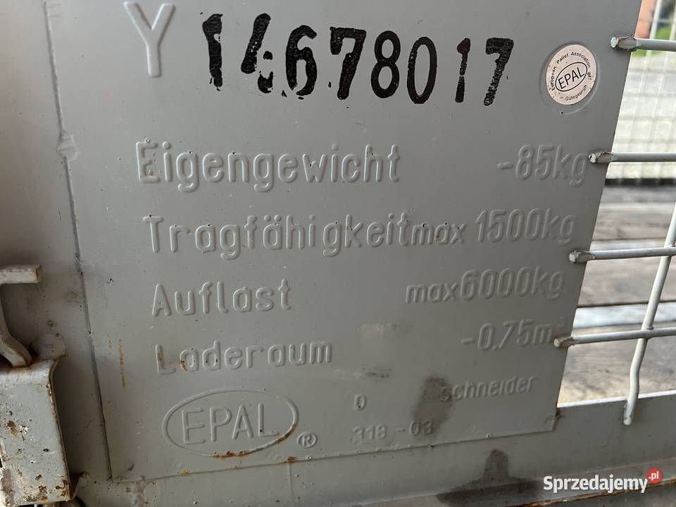 Skrzynia transportowa ładunkowa do ciągnika