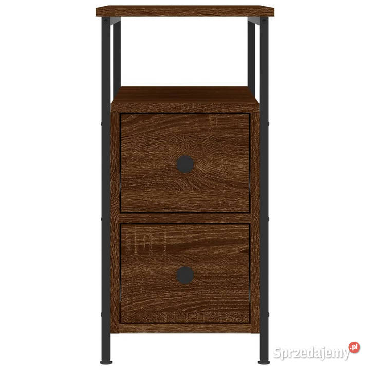 Szafki nocne 2 brązowy dąb 30x60x60 WM826072 Warszawa