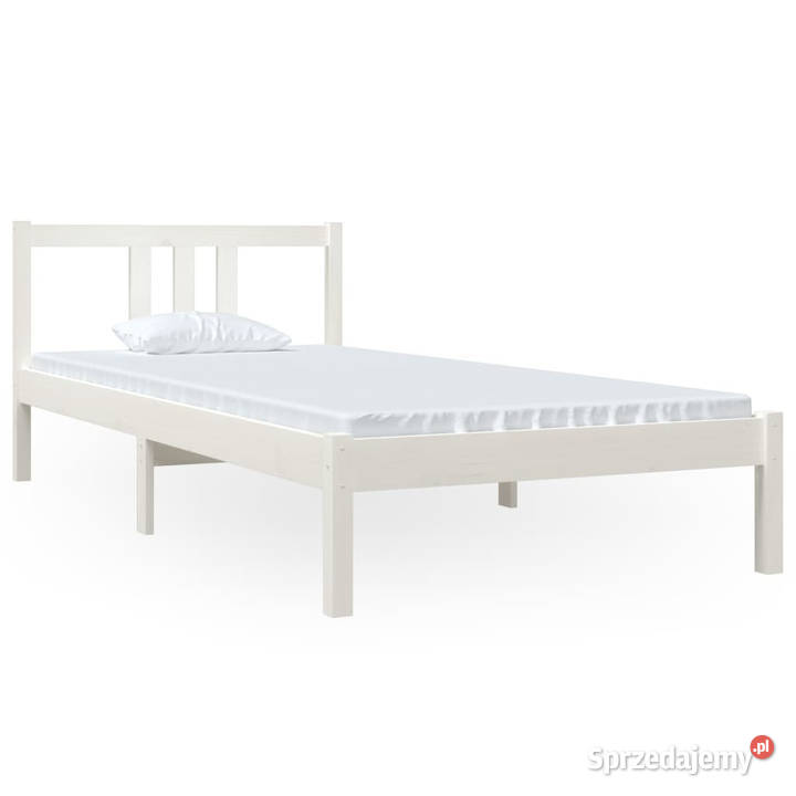 Rama łóżka biała lite drewno 90 x 200 WM814870 95cm Warszawa