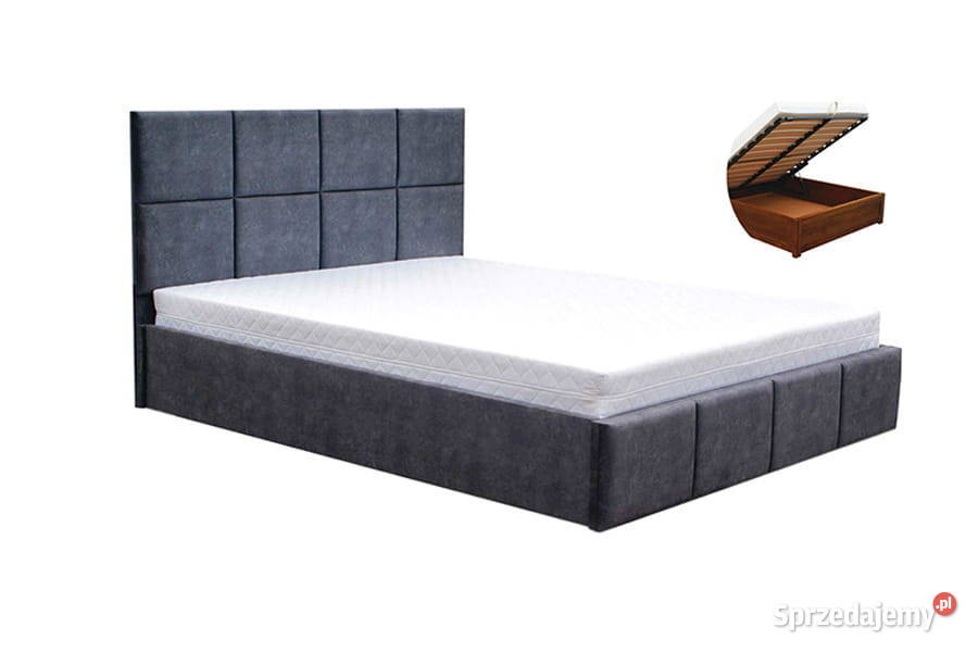 Komfortowe z panelowym zagłowiem łóżko Moderna Warszawa