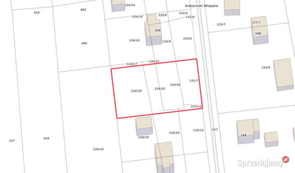 Sprzedam działkę budowlaną z WZ 1656 a 181zł/m2 Sandomierz