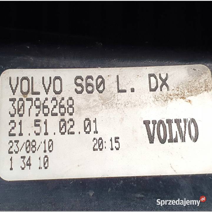 LAMPA PRAWA Volvo S60 II 20102013r prawy tył Chełm