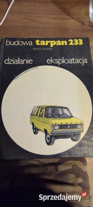 Budowa tarpan 233 działanie i eksploatacja Roman Wieliczka sprzedam