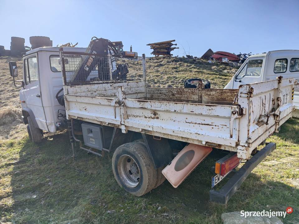MERCEDES 814D HDS HIAB 0352 Kiper Wywrotka biały małopolskie