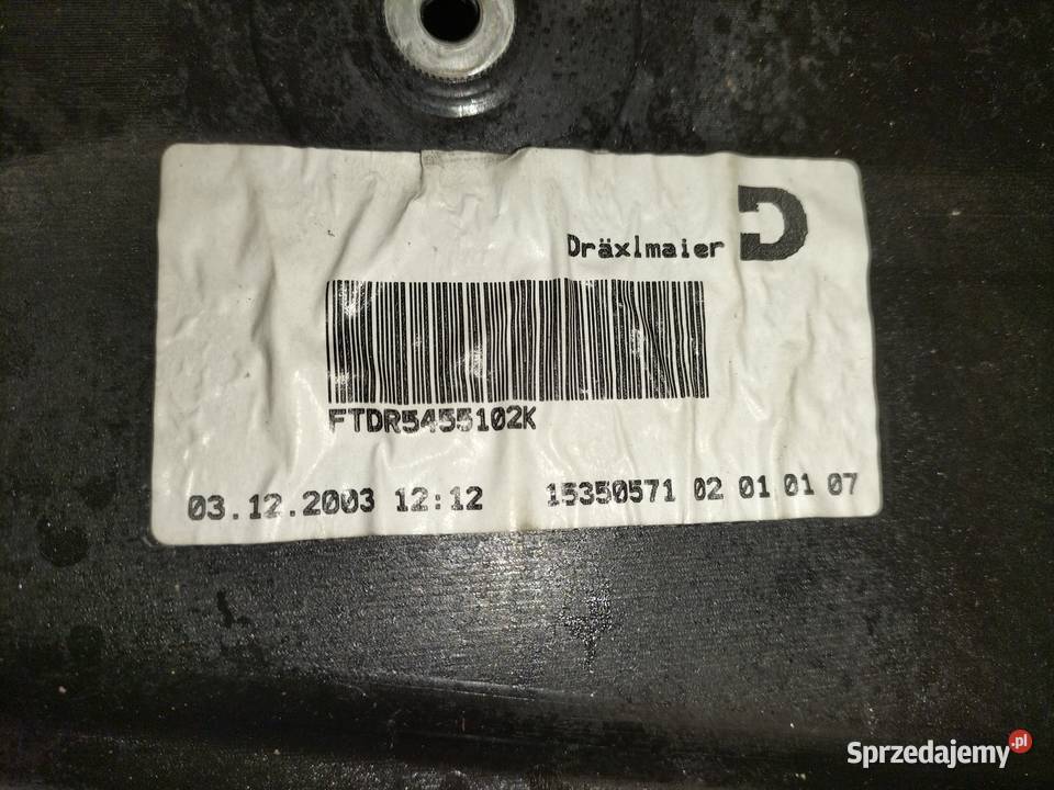 Płyta głusząca drzwi pasażera z przodu BMW E65 Poręba