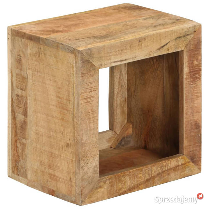 Stołek 40x30x40 lite drewno mango WM337838 Warszawa