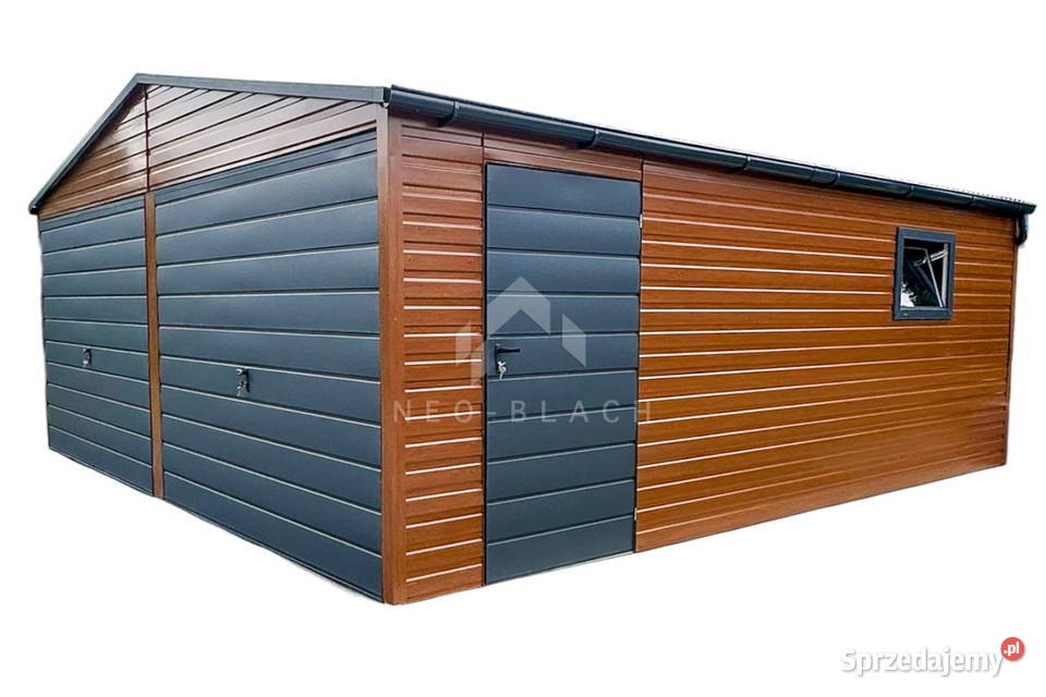 Garaż Blaszany 6x5m 2x Bramy Uchylne Złoty Dąb Częstochowa