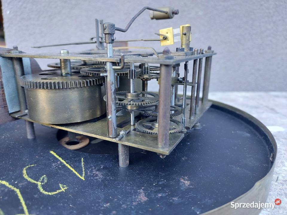 153 Zestaw mechanizm starego zegara ściennego Antyki pomorskie Tczew sprzedam
