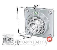 Łożysko z obudową czworokątne kompletne PCJ25 Kamionna