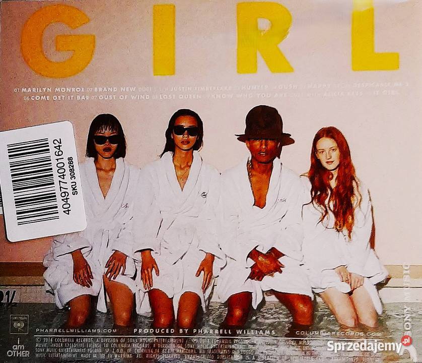 CD Nowa Album CD Pharrell Williams Girls CD pop Płyty i kasety