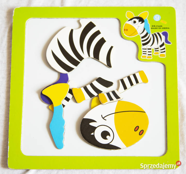 Zebra układanka magnetyczna Gdańsk