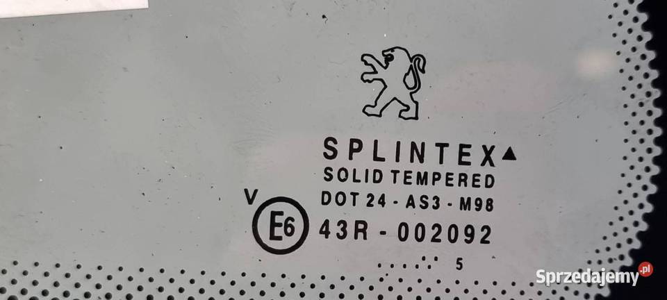 SZYBA PRAWY TYŁ PEUGEOT 1007 KSH kujawsko-pomorskie sprzedam