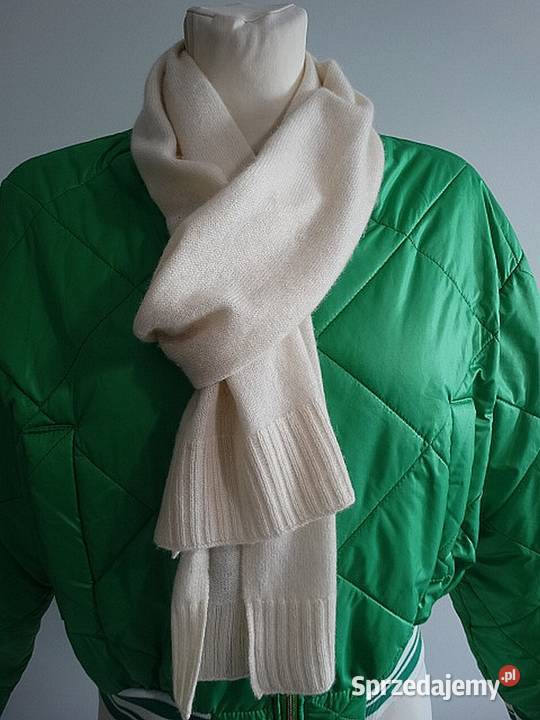 Szalik Kaszmirowy 100 Kaszmir Kremowy Marks Łomża