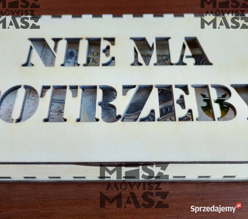 Pudełko na kasę hajs pieniądze Mikołaja