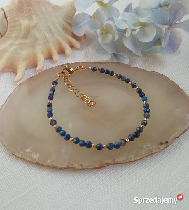Bransoletka lapis lazuli i hematyt śląskie Czerwionka-Leszczyny