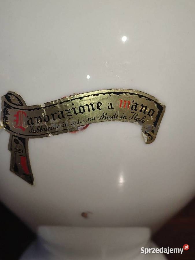 Włoski wazon Manzoni Made in Italy vintage Porcelana i szkło Chorzew sprzedam
