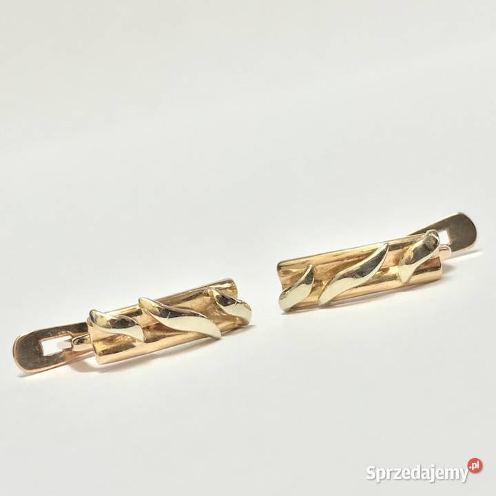 Złote KOLCZYKI 14K pięknie ZDOBIONE cudowne Warszawa
