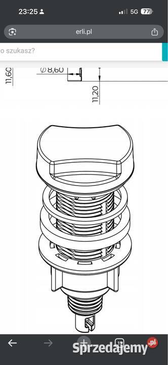 Pokrętło do syfonu automatycznego do zlewu Dom i Ogród Gliwice
