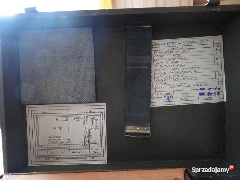 polski wojskowy rentgenometr DP75 Bytom