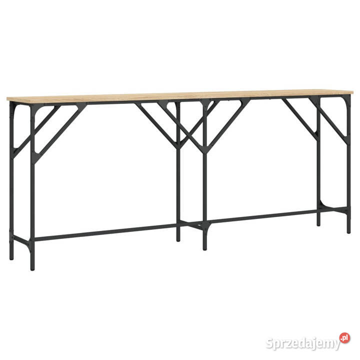 Stolik konsolowy dąb sonoma 180x29x75 WM837763 Warszawa