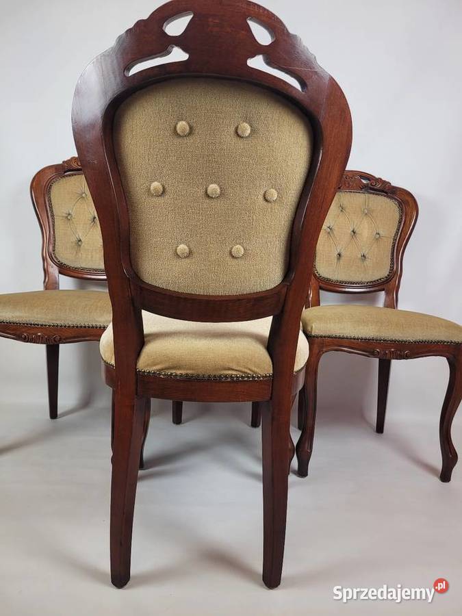 Komplet krzeseł barokowych 4 sztuki Białogard