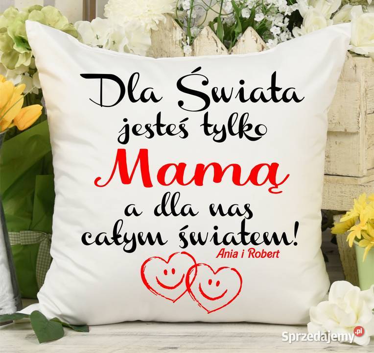 Poduszka z nadrukiem na Dzień Mamy Fotopoduszka