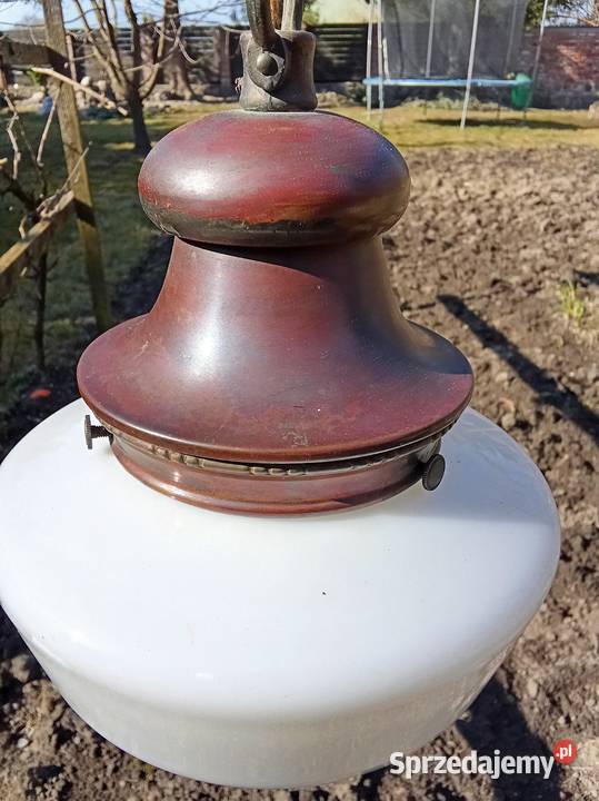 Wisząca lampa Opaline lata40xxwiek zachodniopomorskie Prusim