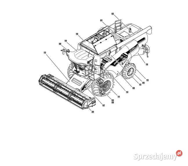 Holland CX780 katalog części świętokrzyskie Kielce