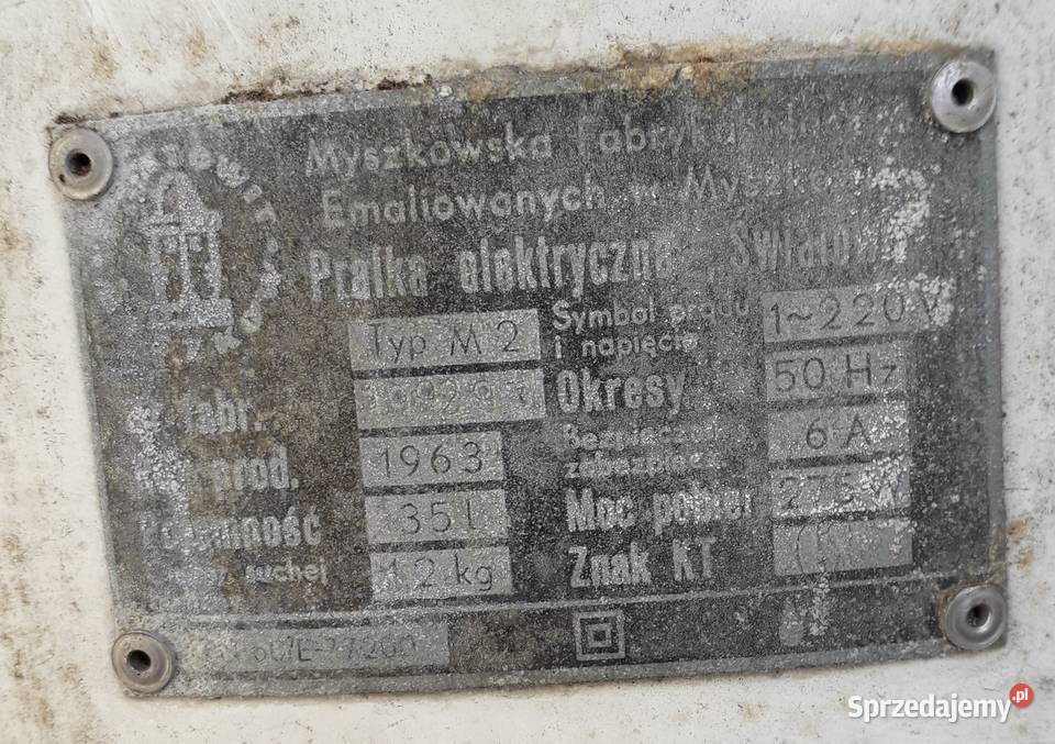 Pralka Światowit a raczej jej obudowa w stanie Kraków