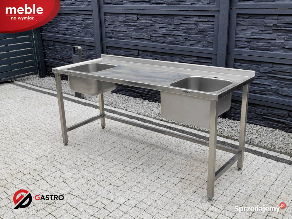 Zlew 2 kom z blatem wym 180x70x85 Ostrów Wielkopolski