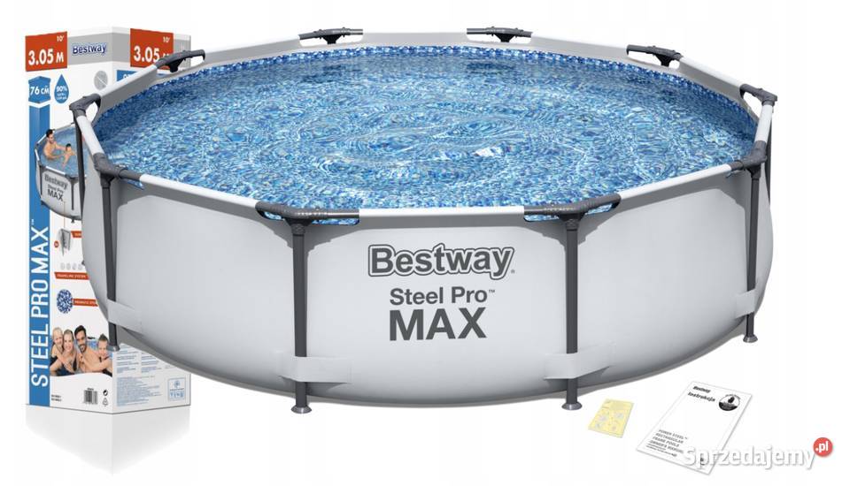 NOWY Basen ogrodowy stelażowy Power Steel 305 x Baseny Poznań