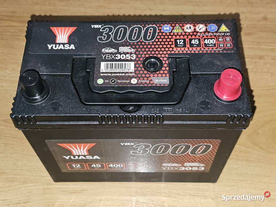 okazja nowy akumulator 45ah yuasa mała klema do Białystok sprzedam