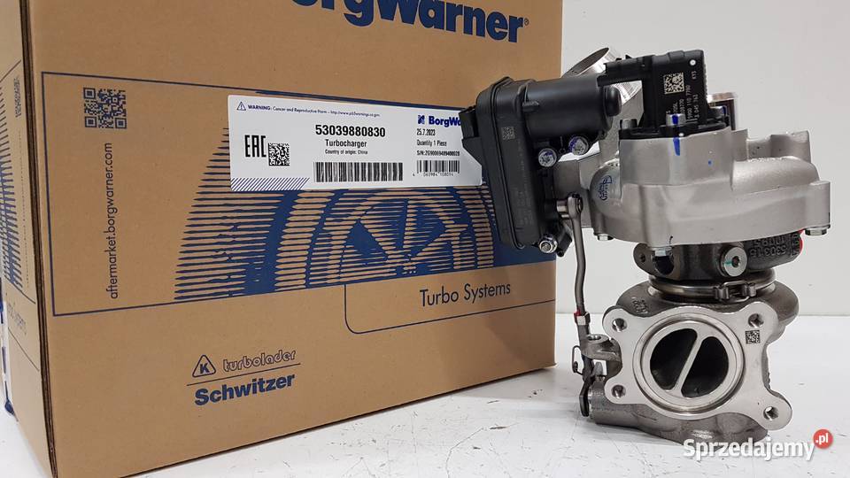 Nowa turbosprężarka BorgWarner KKK 53039880830 osobowe mazowieckie Siedlce