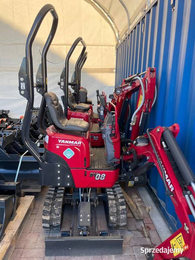 Nowa minikoparka YANMAR SV08 2022 r RĘKI LEASING Łagiewniki Nowe