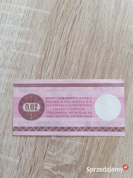 Bon Towarowy PRL 1979 Opole