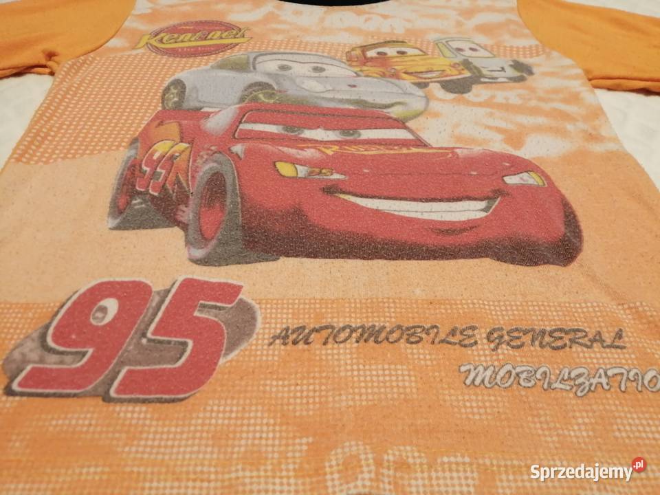 Koszulka długi rękaw do spania 116 Cars Auta Bluzki, koszulki i kaftaniki Czeladź sprzedam