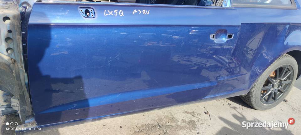 DRZWI LEWY PRZÓD AUDI A3 8V3 LX5Q 3DRZWI