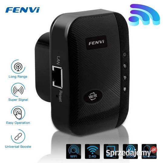 FENVI 300Mbps Repeater Wzmacniacz sygnału WiFi Internet i komunikacja Grzywna