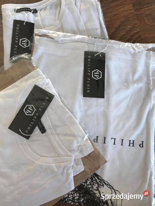 Philipp Plein Tshirt cotton back logo koszulka M Rozmiar M Lubartów
