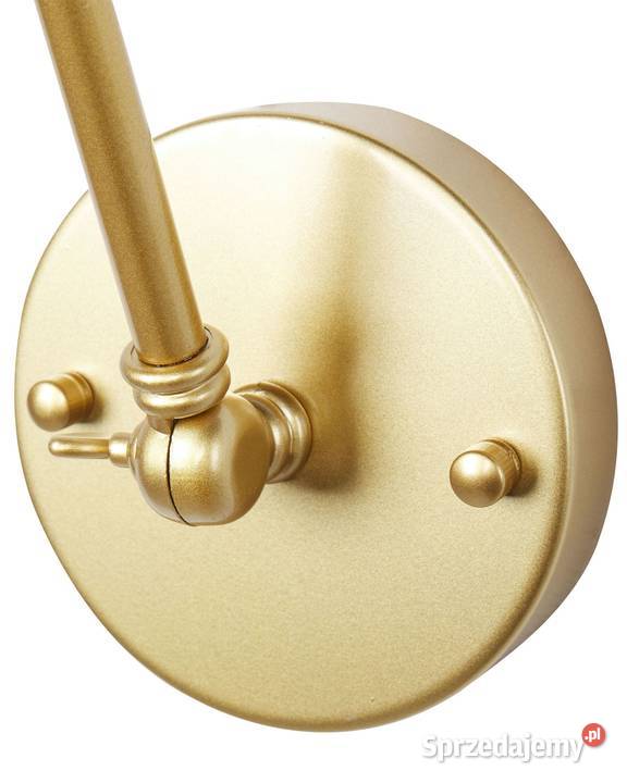 Zestaw 2 lamp ściennych Regulowana Metal Złoty Lampy stołowe i nocne Świdnica