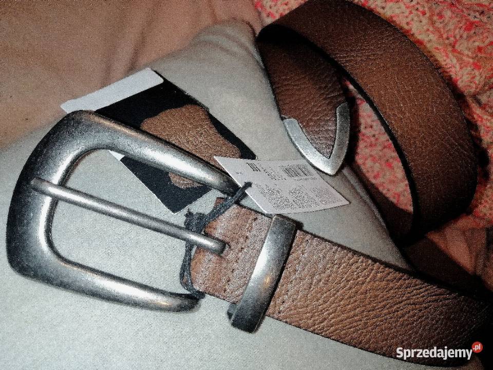 House NOWY z metką SKÓRZANY pasek Z metalową wielkopolskie Leszno